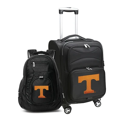 MOJO Black Tennessee Volunteers Softside Carry-On & Backpack Set