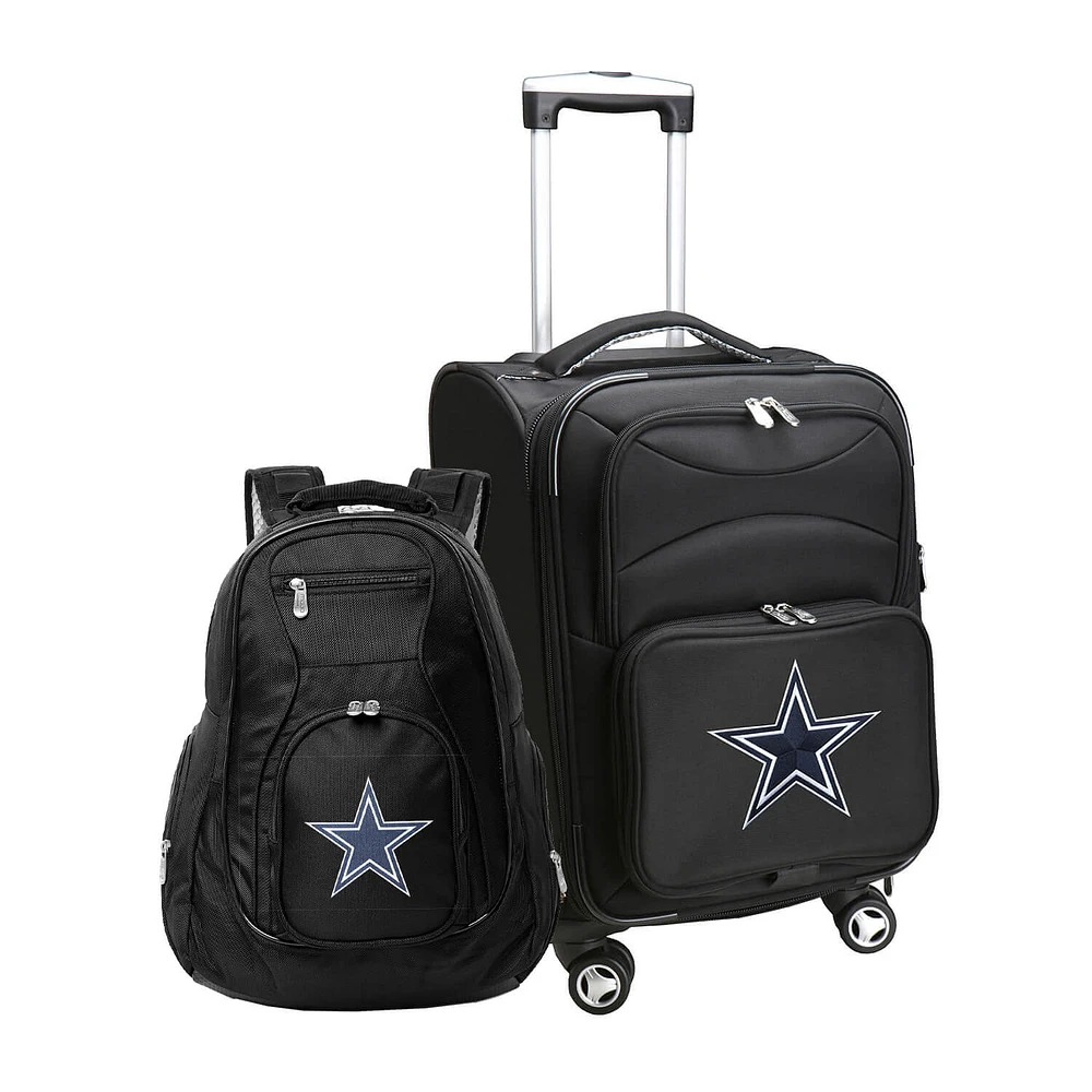 MOJO Black Dallas Cowboys Softside Carry-On & Backpack Set