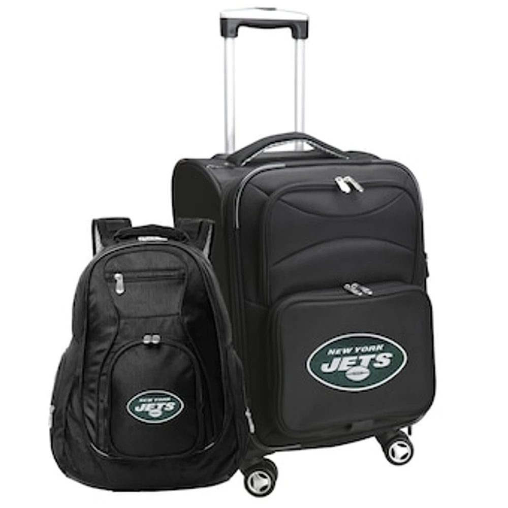 MOJO Black New York Jets Softside Carry-On & Backpack Set