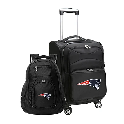 MOJO Black New England Patriots Softside Carry-On & Backpack Set