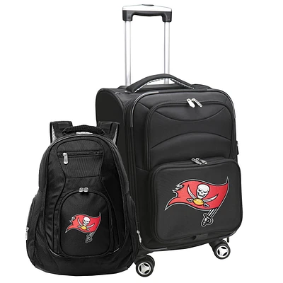 MOJO Black Tampa Bay Buccaneers Softside Carry-On & Backpack Set