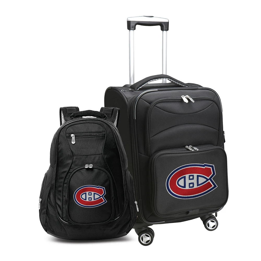 MOJO Black Montreal Canadiens Softside Carry-On & Backpack Set