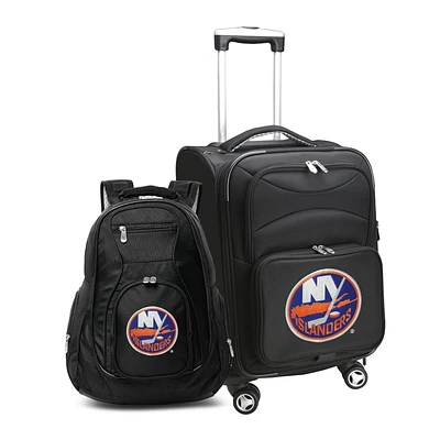 MOJO Black New York Islanders Softside Carry-On & Backpack Set