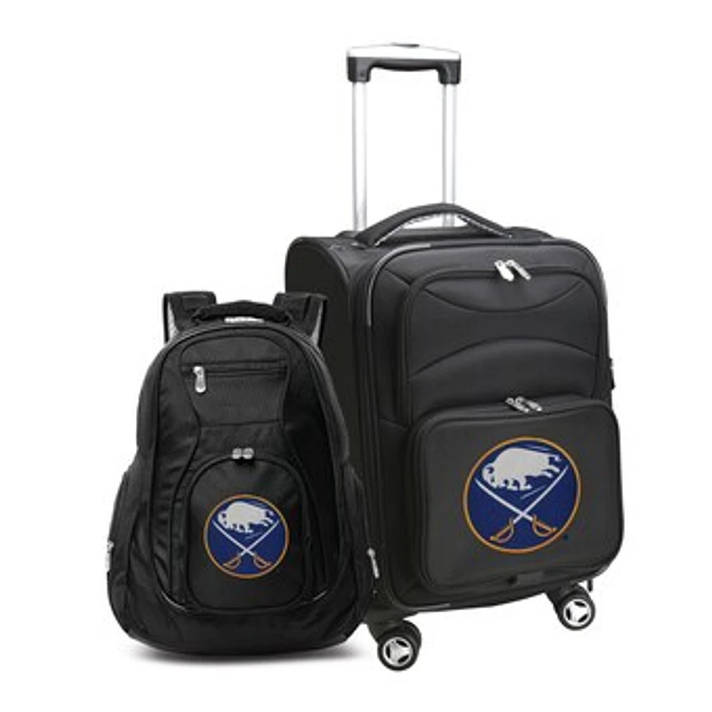 MOJO Black Buffalo Sabres Softside Carry-On & Backpack Set