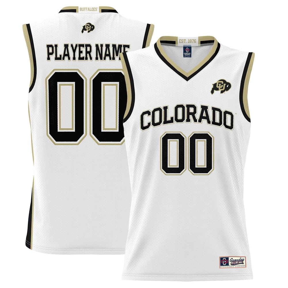 Unisex GameDay Greats White Colorado Buffaloes Lightweight NIL Pick-A-Player Basketball Jersey