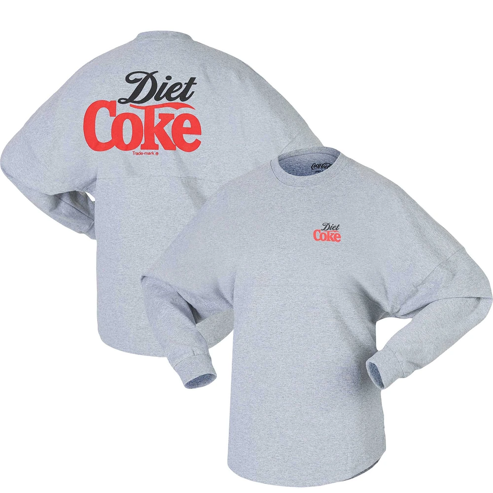 Unisex Heather Gray Diet Coke Long Sleeve T-Shirt