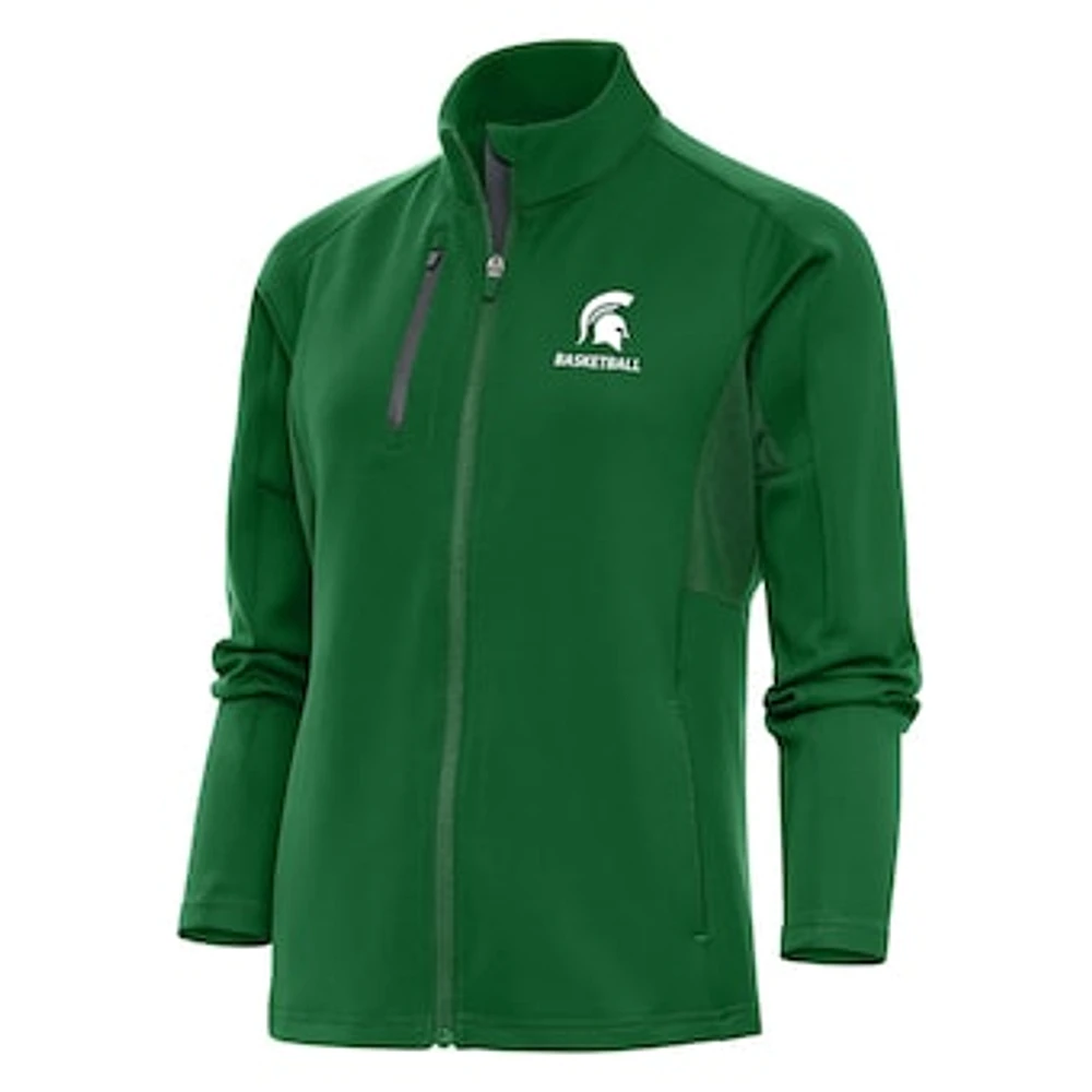 Women's Antigua Michigan State Spartans Basketball Generation Full-Zip Jacket