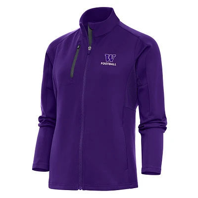 Women's Antigua Washington Huskies Football Generation Full-Zip Jacket