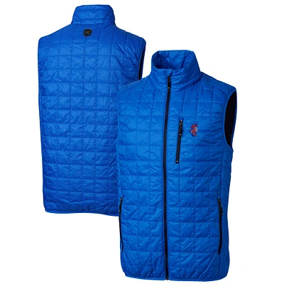 Men's Cutter & Buck Royal Florida Gators Swinging Gator Rainier PrimaLoft Eco Insulated Full-Zip Puffer Vest