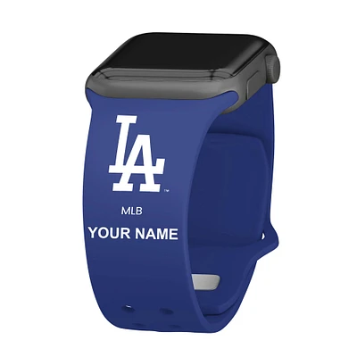 Royal Los Angeles Dodgers Personalized Silicone Apple Watch Band