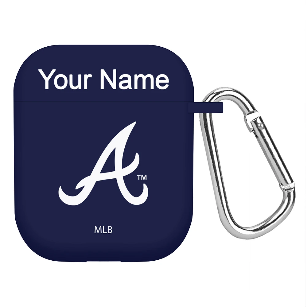 Atlanta Braves Personalized Silicone AirPods Case Cover