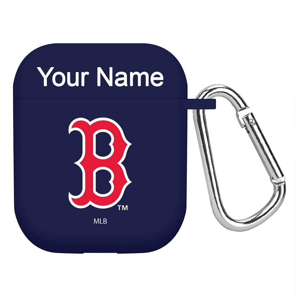 Boston Red Sox Personalized Silicone AirPods Case Cover