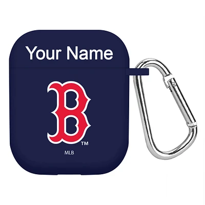Boston Red Sox Personalized Silicone AirPods Case Cover