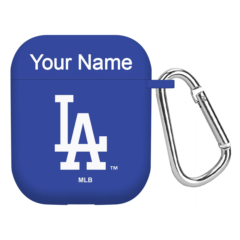 Los Angeles Dodgers Personalized Silicone AirPods Case Cover