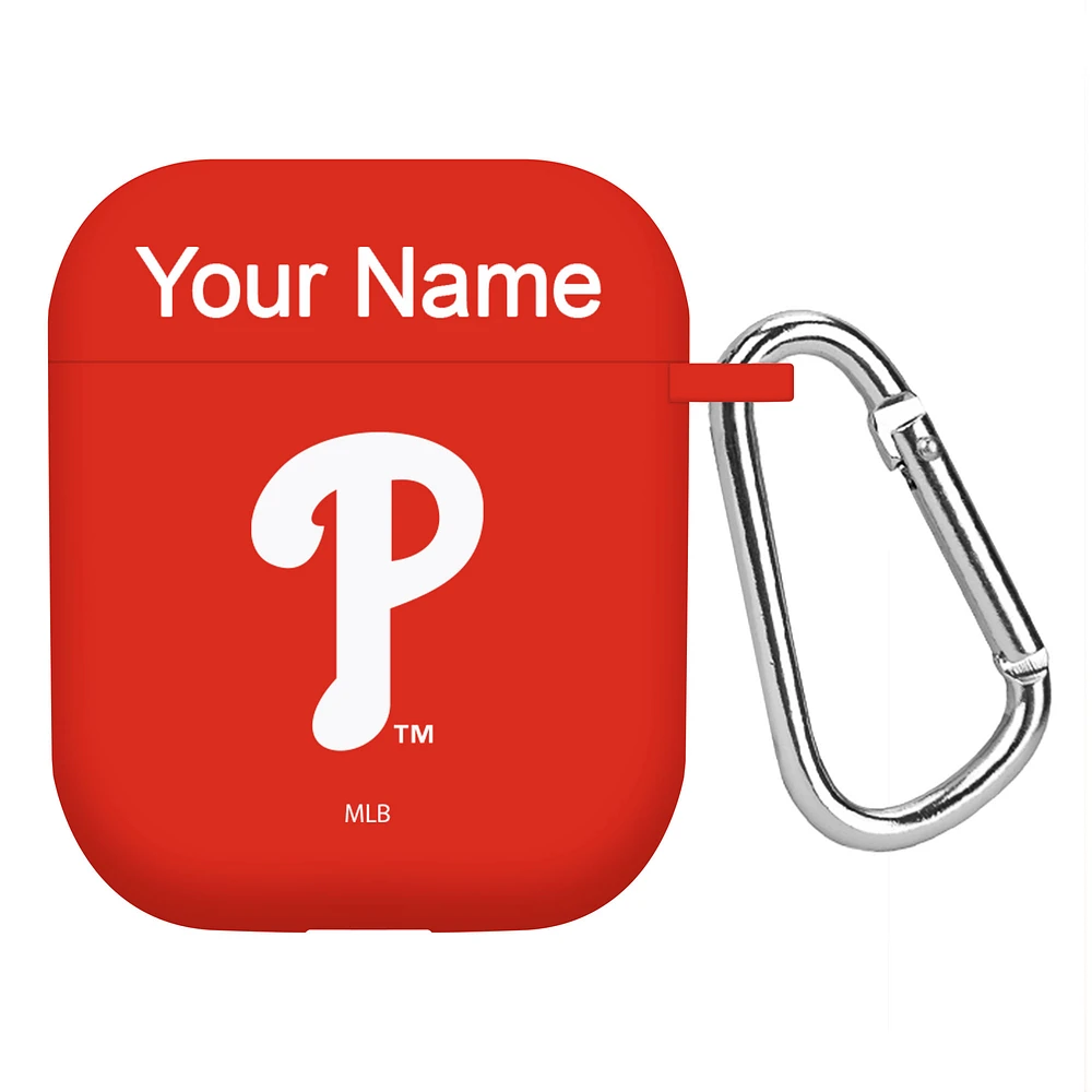 Philadelphia Phillies Personalized Silicone AirPods Case Cover