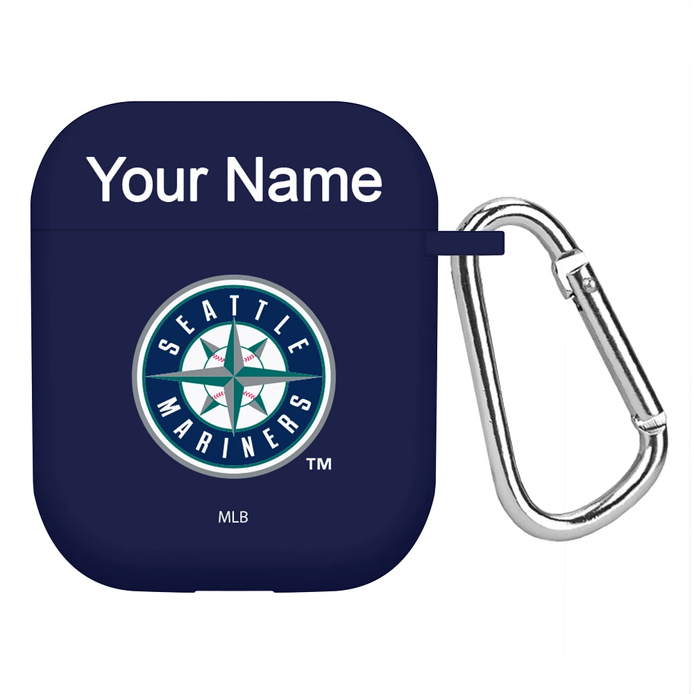 Seattle Mariners Personalized Silicone AirPods Case Cover