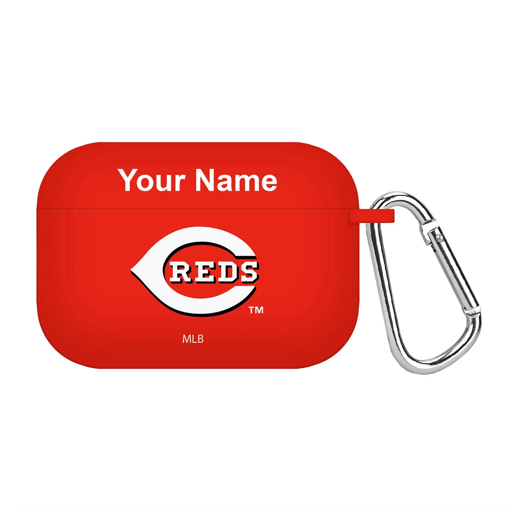 Cincinnati Reds Personalized Silicone AirPods Pro Case Cover