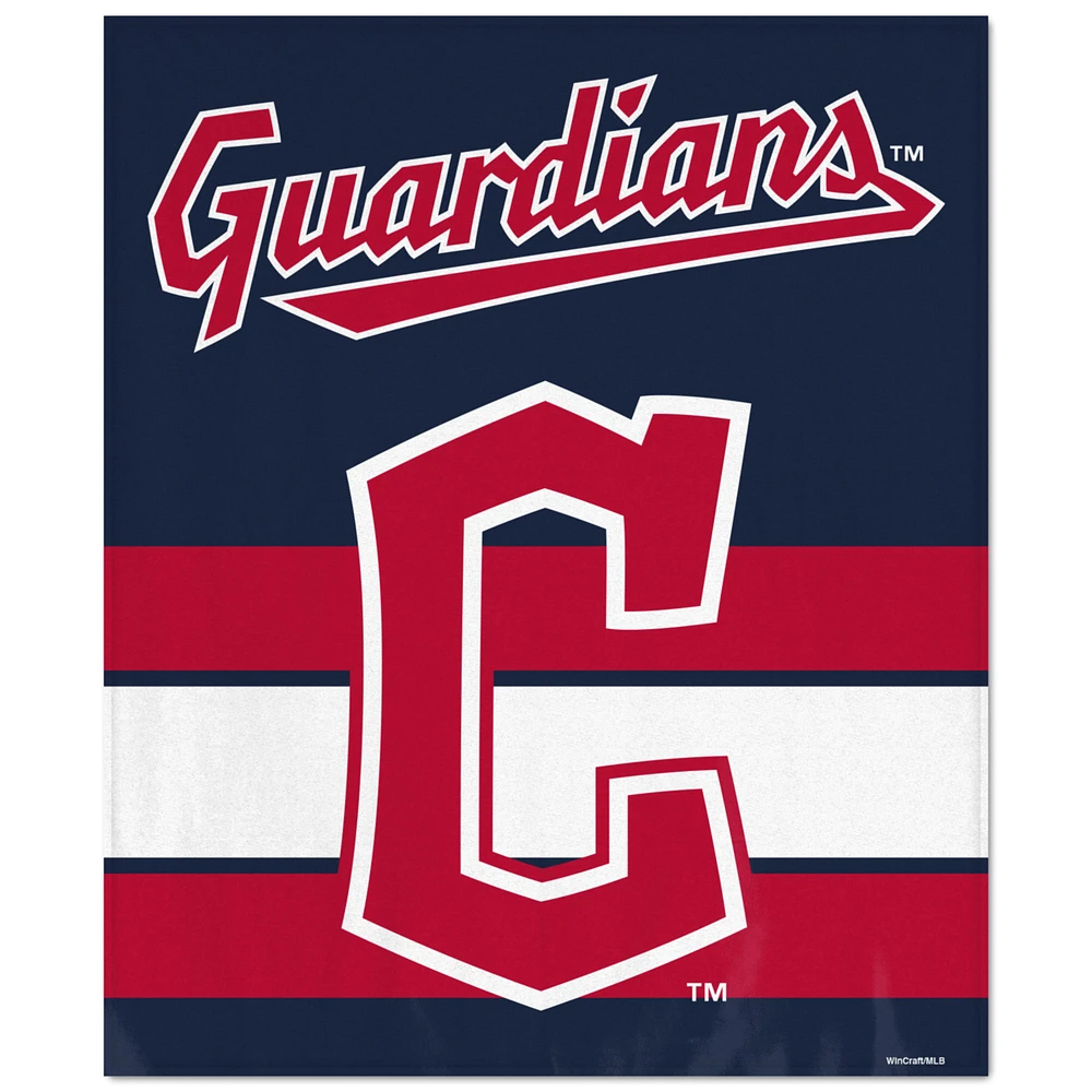 WinCraft Cleveland Guardians Ultra Plush 50" x 60" Throw Blanket