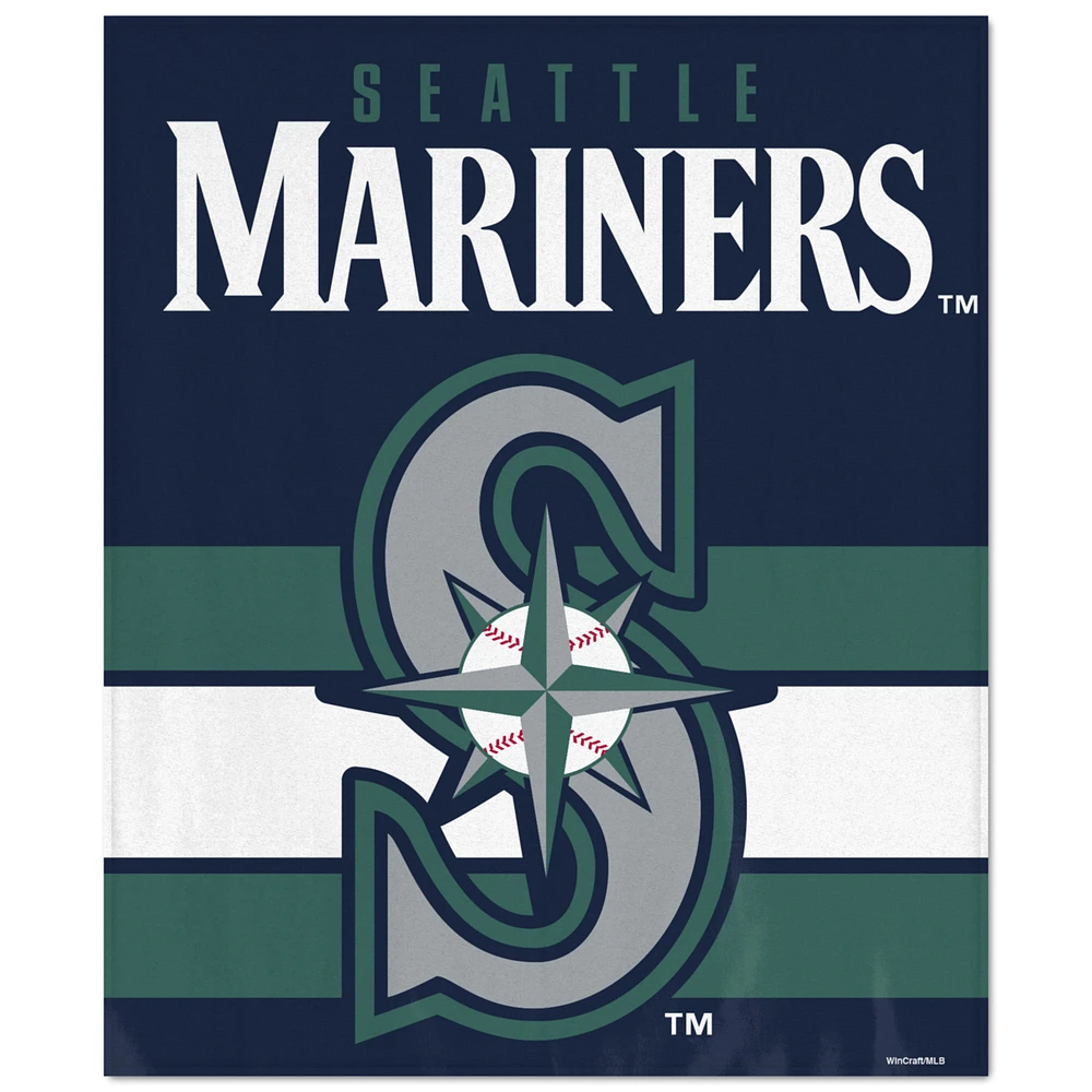 WinCraft Seattle Mariners Ultra Plush 50" x 60" Throw Blanket