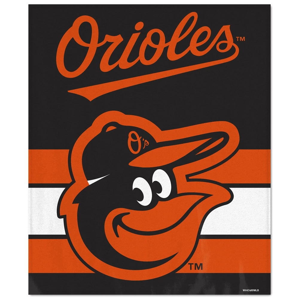 WinCraft Baltimore Orioles Ultra Plush 50" x 60" Throw Blanket