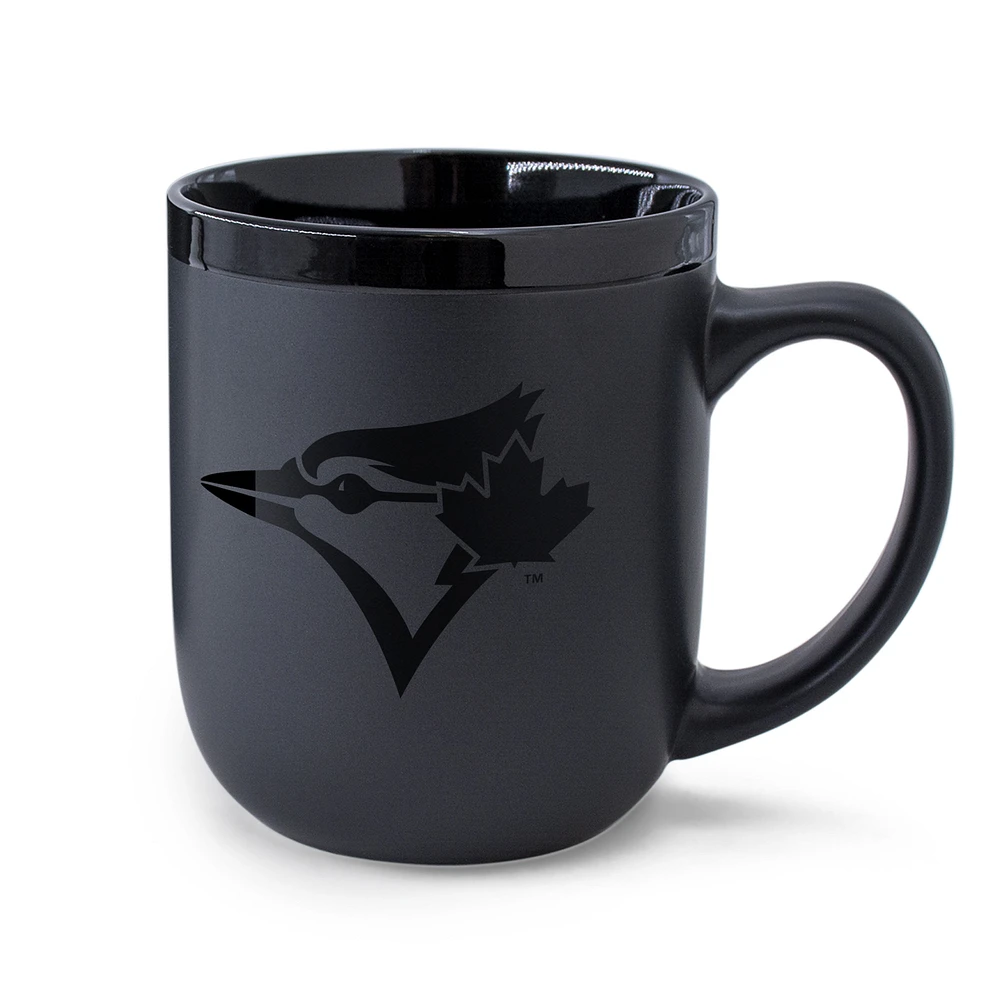 WinCraft Toronto Blue Jays 17oz. Black Tonal Ceramic Mug