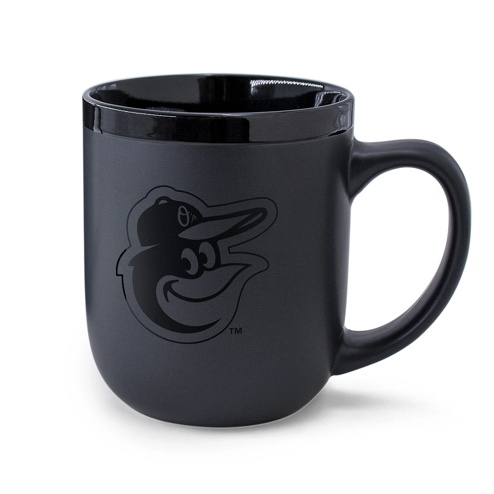 WinCraft Baltimore Orioles 17oz. Black Tonal Ceramic Mug
