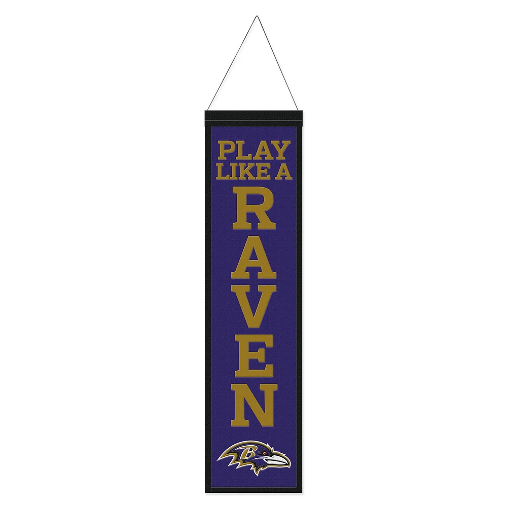 WinCraft Baltimore Ravens 8" x 32" Slogan Wool Banner