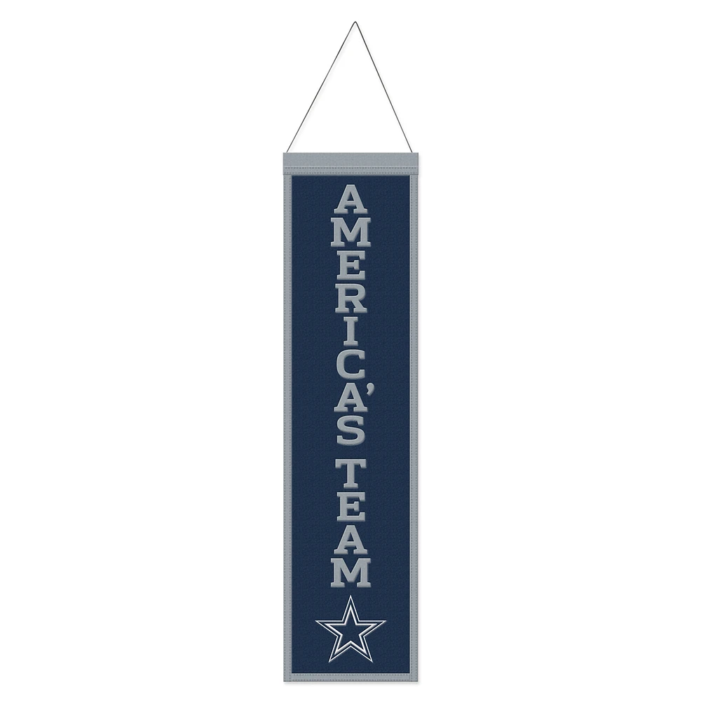 WinCraft Dallas Cowboys 8" x 32" Slogan Wool Banner