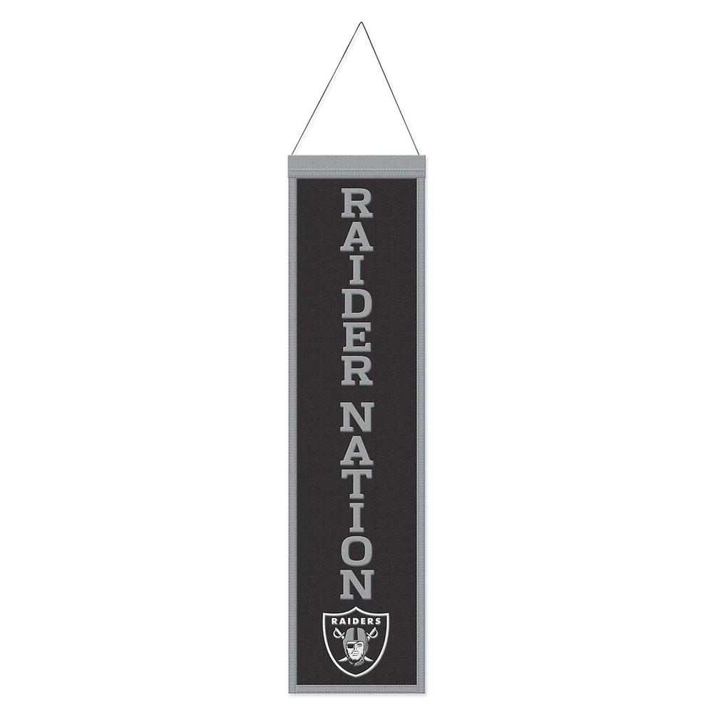 WinCraft Las Vegas Raiders 8" x 32" Slogan Wool Banner