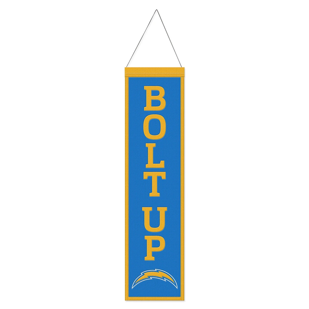 WinCraft Los Angeles Chargers 8" x 32" Slogan Wool Banner