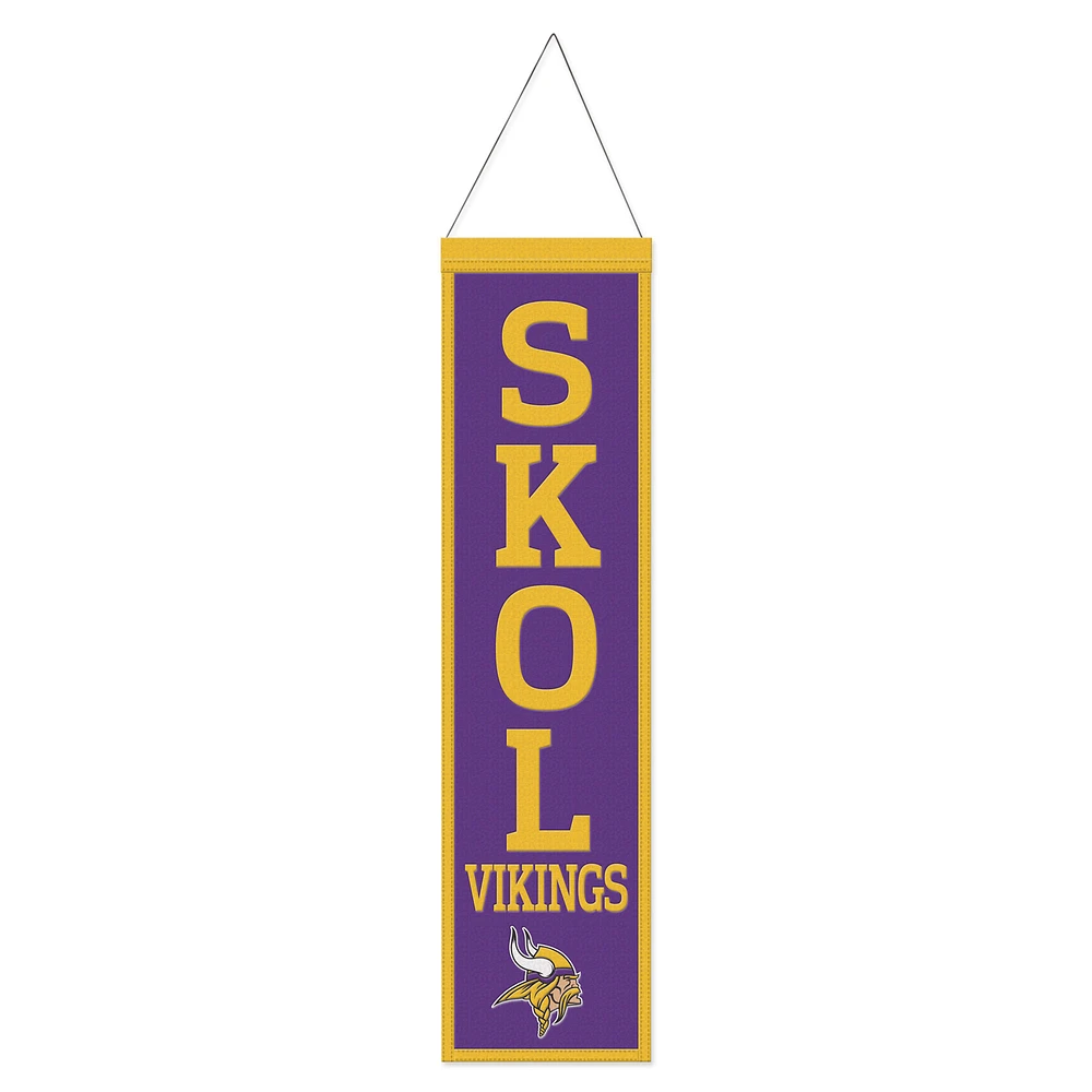 WinCraft Minnesota Vikings 8" x 32" Slogan Wool Banner