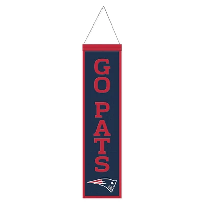 WinCraft New England Patriots 8" x 32" Slogan Wool Banner