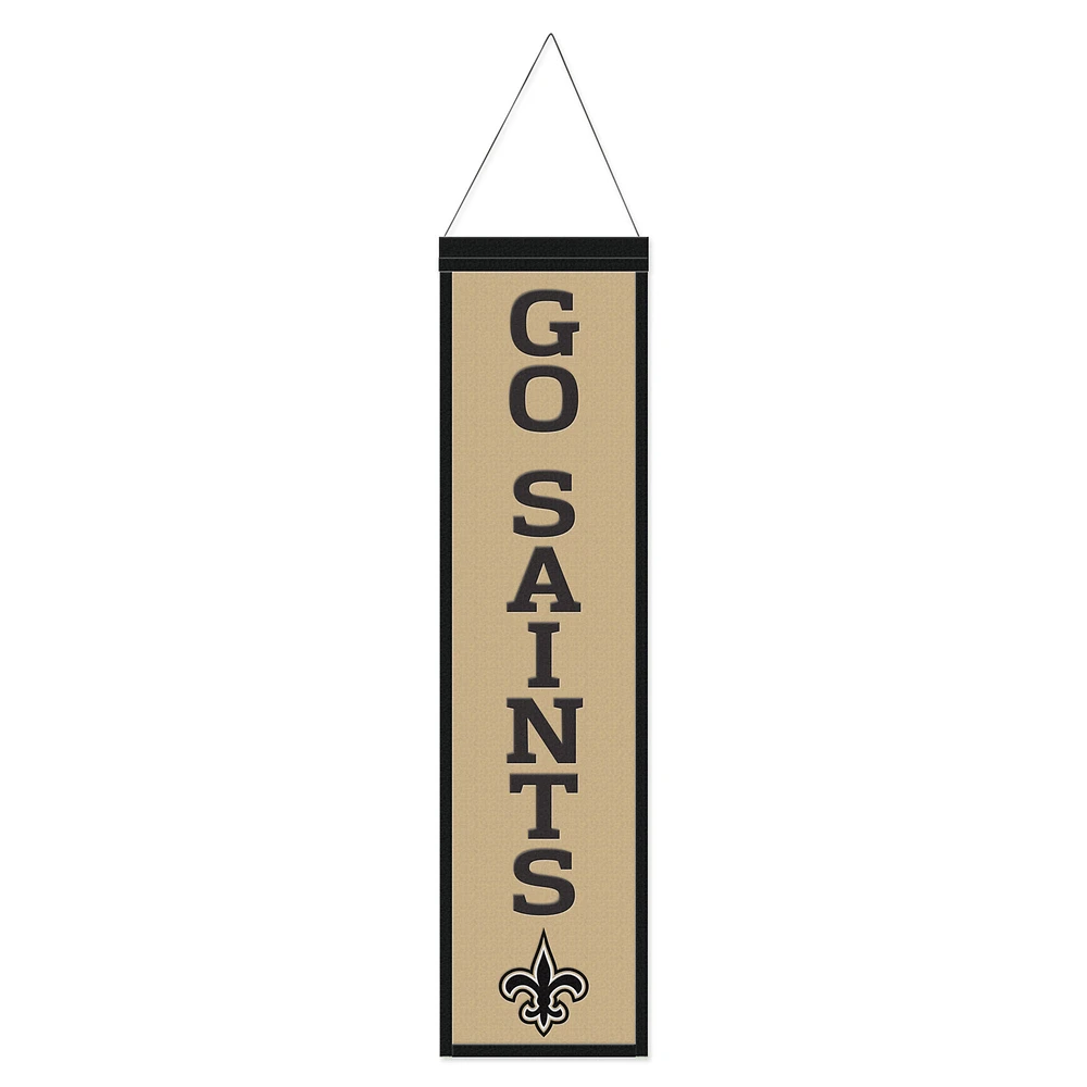 WinCraft New Orleans Saints 8" x 32" Slogan Wool Banner