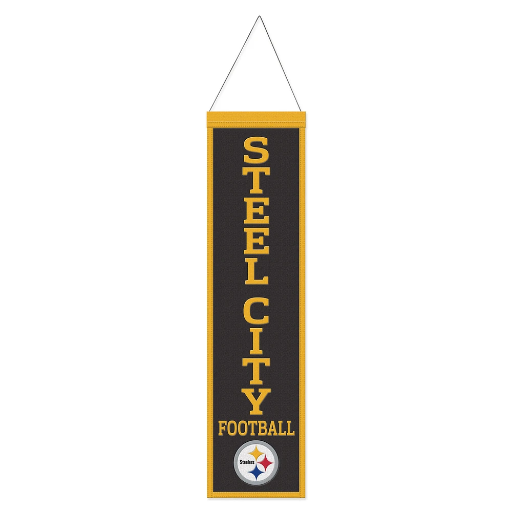 WinCraft Pittsburgh Steelers 8" x 32" Slogan Wool Banner