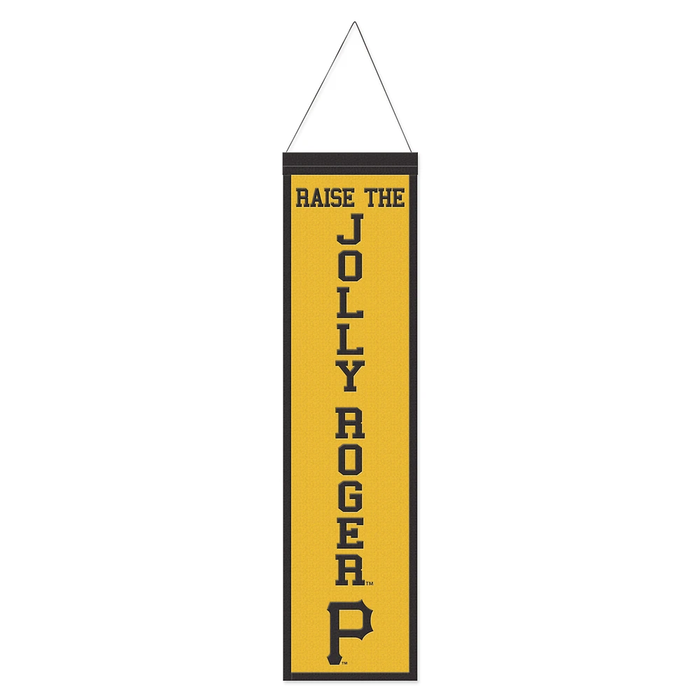 WinCraft Pittsburgh Pirates 8" x 32" Slogan Wool Banner