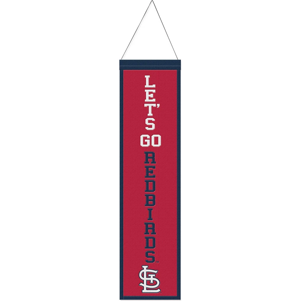 WinCraft St. Louis Cardinals 8" x 32" Slogan Wool Banner