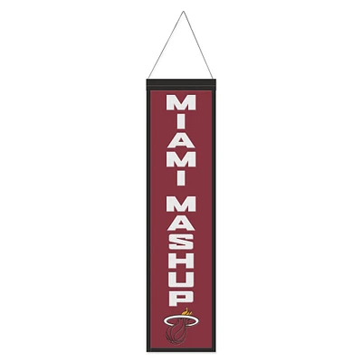 WinCraft Miami Heat 8" x 32" Slogan Wool Banner
