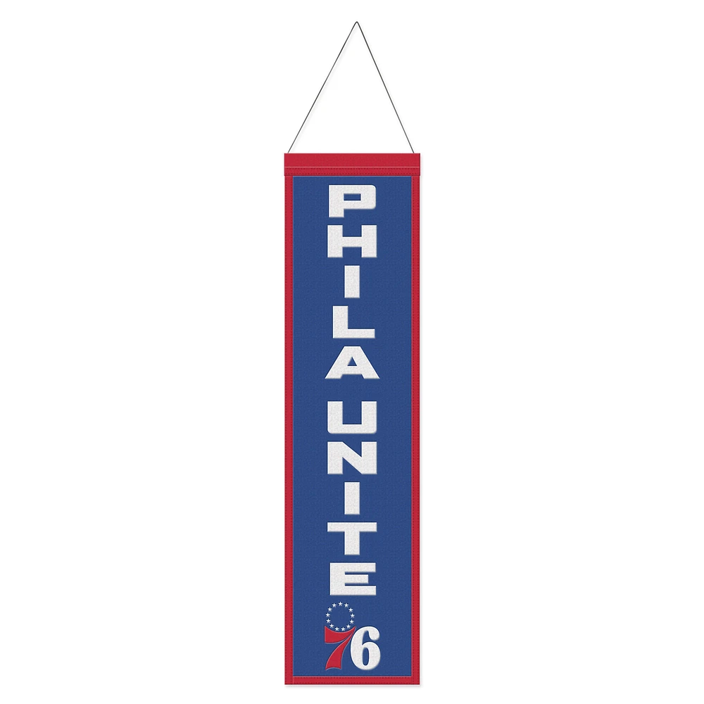 WinCraft Philadelphia 76ers 8" x 32" Slogan Wool Banner