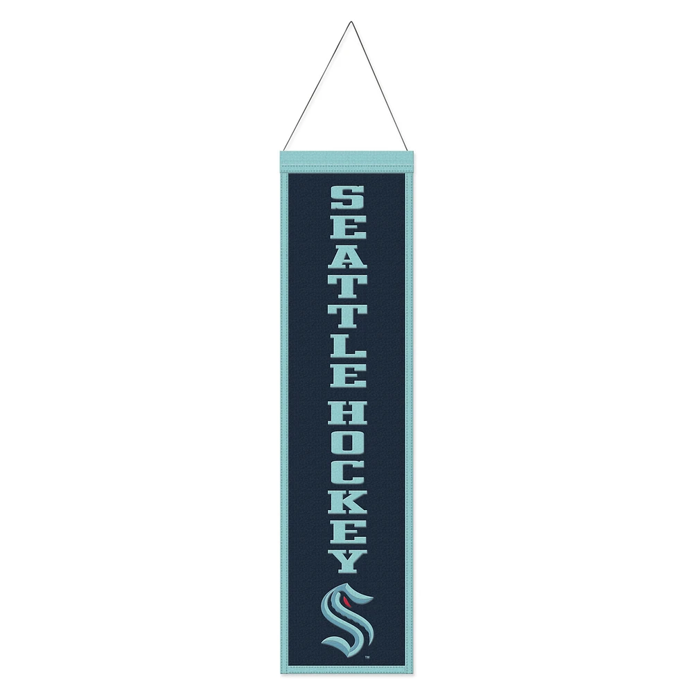 WinCraft Seattle Kraken 8" x 32" Slogan Wool Banner