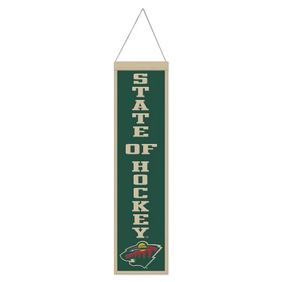 WinCraft Minnesota Wild 8" x 32" Slogan Wool Banner