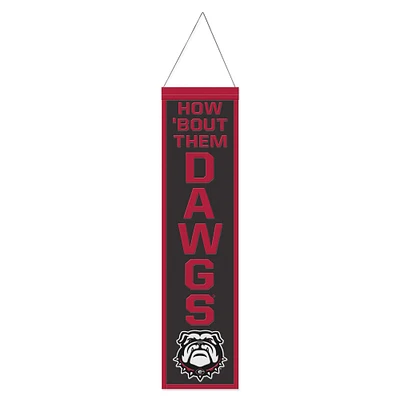 WinCraft Georgia Bulldogs 8" x 32" Slogan Wool Banner