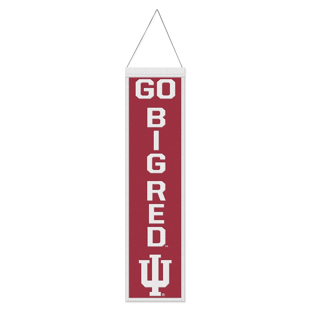 WinCraft Indiana Hoosiers 8" x 32" Slogan Wool Banner