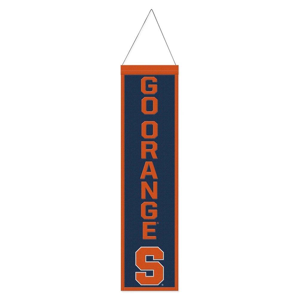 WinCraft Syracuse Orange 8" x 32" Slogan Wool Banner