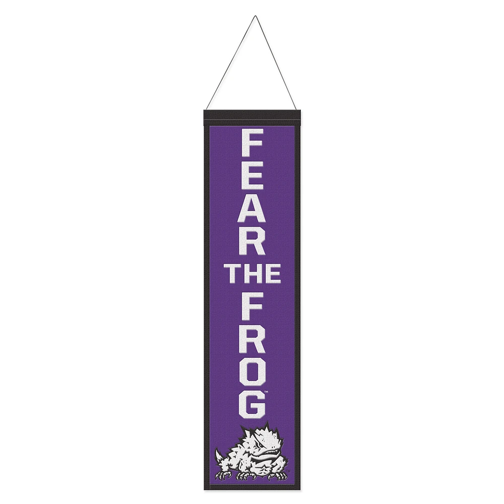 WinCraft TCU Horned Frogs 8" x 32" Slogan Wool Banner