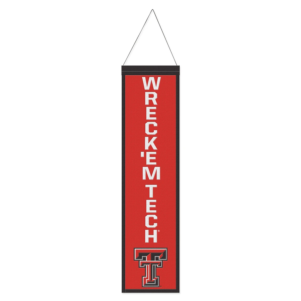 WinCraft Texas Tech Red Raiders 8" x 32" Slogan Wool Banner