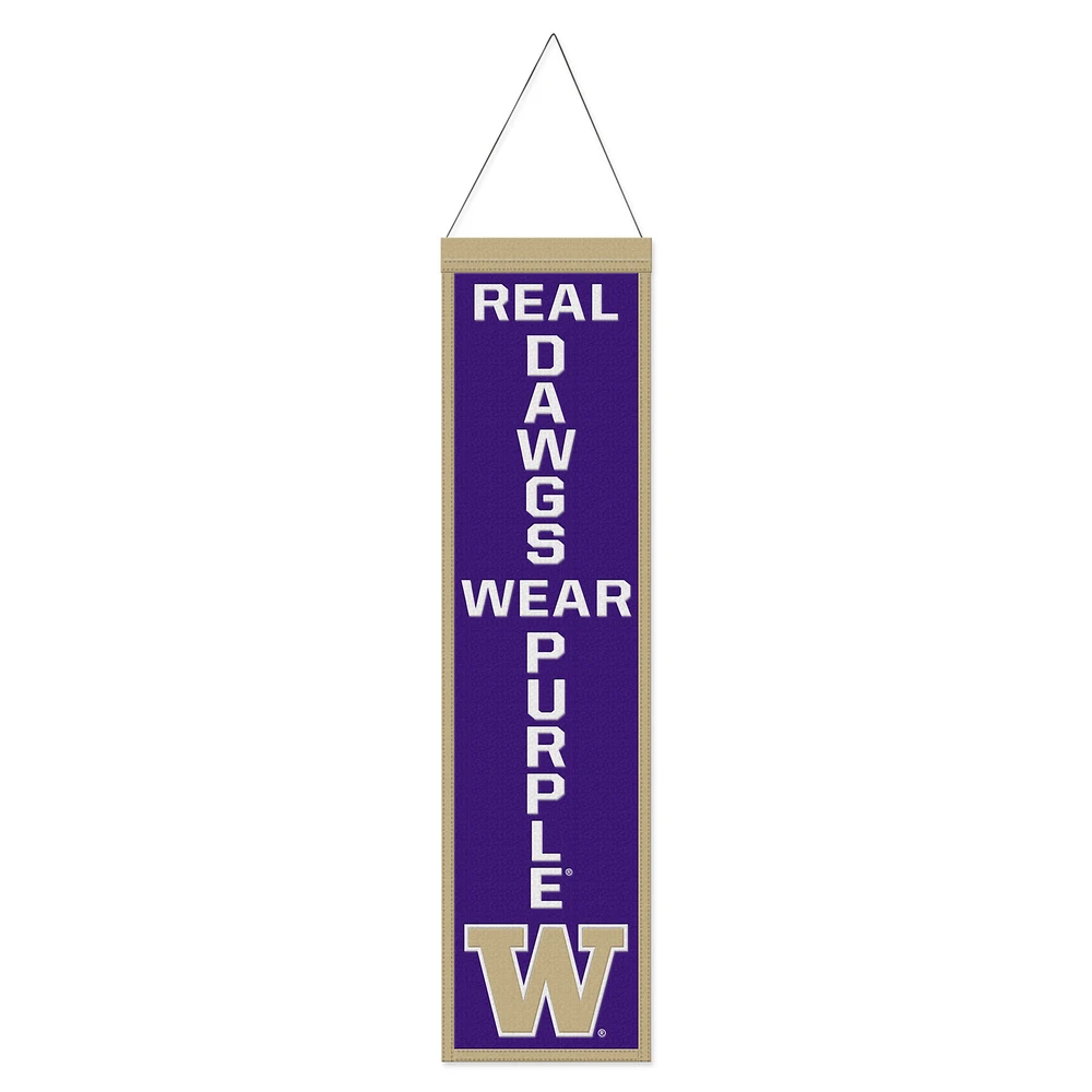WinCraft Washington Huskies 8" x 32" Slogan Wool Banner