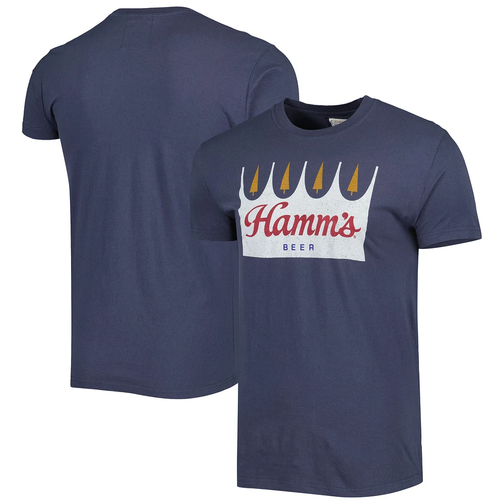 Unisex American Needle Navy Hamms Brass Tacks T-Shirt
