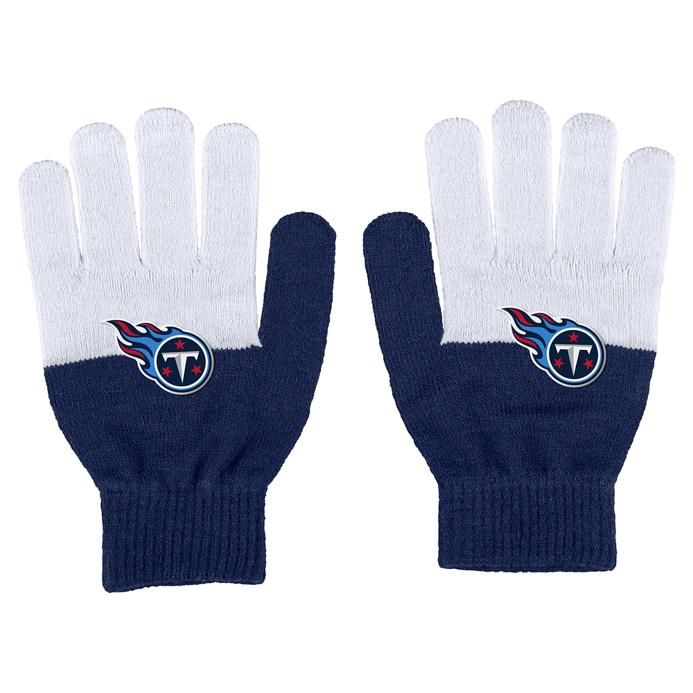 Women's WEAR by Erin Andrews Tennessee Titans Color-Block Gloves