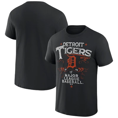 Men's Darius Rucker Collection by Fanatics Black Detroit Tigers Beach Splatter T-Shirt
