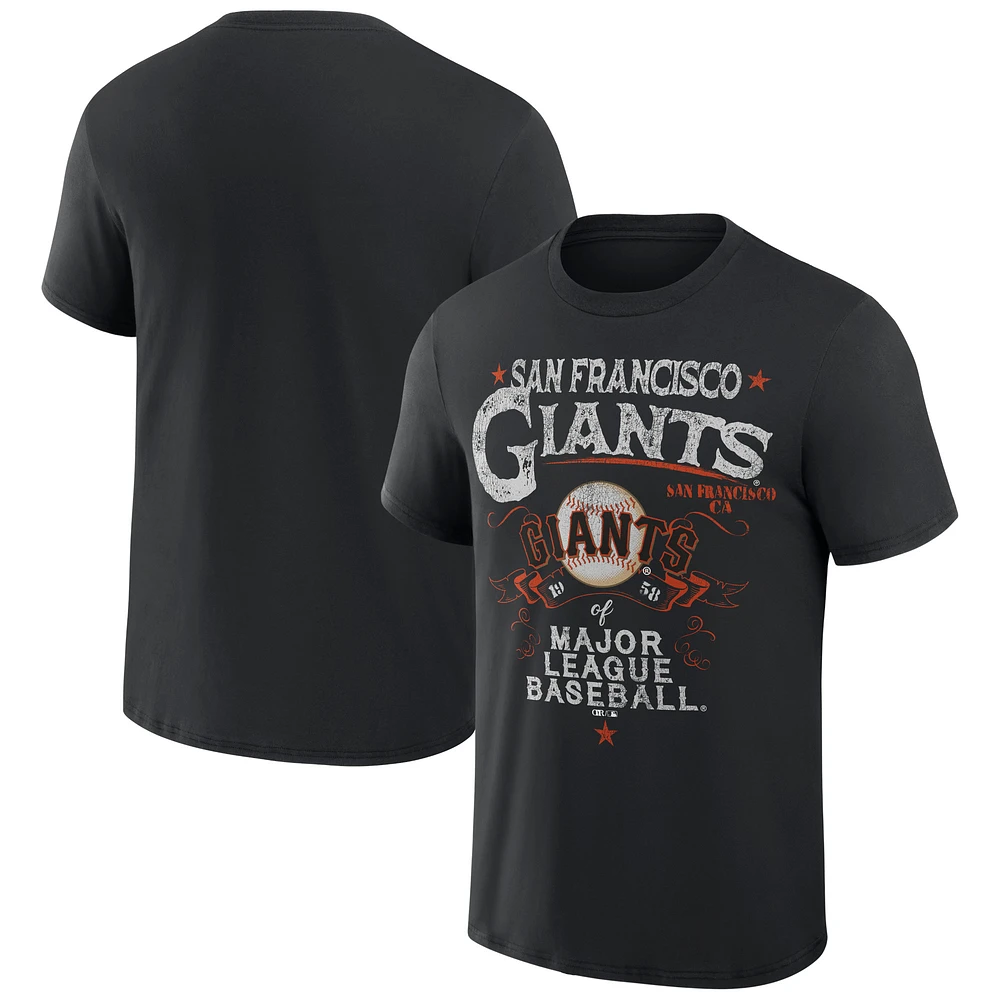 Men's Darius Rucker Collection by Fanatics Black San Francisco Giants Beach Splatter T-Shirt